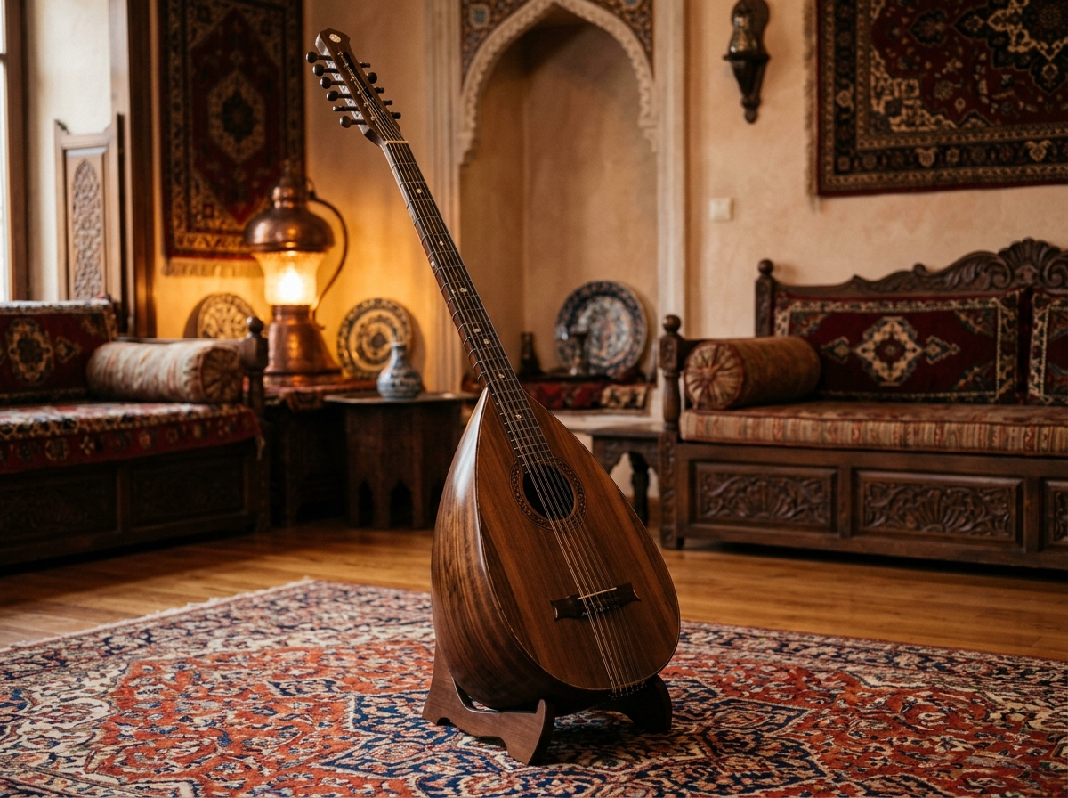 Konser Tipi Yaprak Maun Divan Sazı